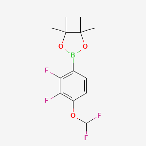 2-(4-(Difluoromethoxy)-2,3-difluorophenyl)-4,4,5,5-tetramethyl-1,3,2-dioxaborolane - 1628442-57-8