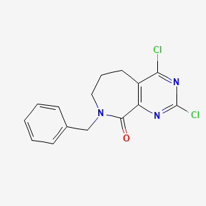 8-Benzyl-2,4-dichloro-5,6,7,8-tetrahydro-9H-pyrimido[4,5-c]azepin-9-one - 