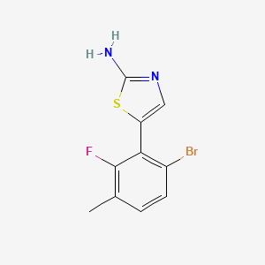 5-(6-Bromo-2-fluoro-3-methylphenyl)thiazol-2-amine - 