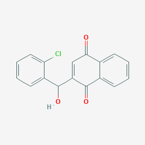 2-[(2-Chlorophenyl)(hydroxy)methyl]naphthalene-1,4-dione - 6629-18-1