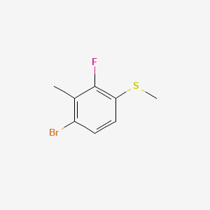(4-Bromo-2-fluoro-3-methylphenyl)(methyl)sulfane - 