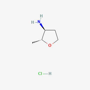(2R,3S)-2-methyltetrahydrofuran-3-amine;hydrochloride - 