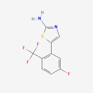 5-(5-Fluoro-2-(trifluoromethyl)phenyl)thiazol-2-amine - 