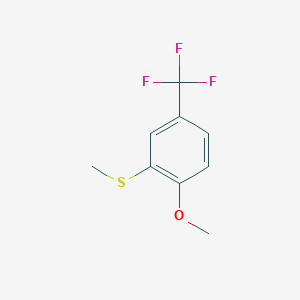 (2-Methoxy-5-(trifluoromethyl)phenyl)(methyl)sulfane - 