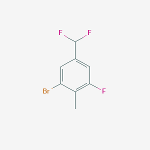 1-Bromo-5-(difluoromethyl)-3-fluoro-2-methylbenzene - 
