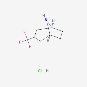 Exo-3-(trifluoromethyl)-8-azabicyclo[3.2.1]octane;hydrochloride - 