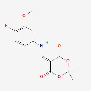 5-(((4-Fluoro-3-methoxyphenyl)amino)methylene)-2,2-dimethyl-1,3-dioxane-4,6-dione - 