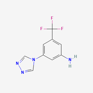 3-(4H-1,2,4-Triazol-4-YL)-5-(trifluoromethyl)aniline - 