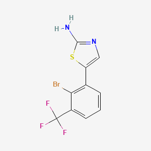 5-(2-Bromo-3-(trifluoromethyl)phenyl)thiazol-2-amine - 