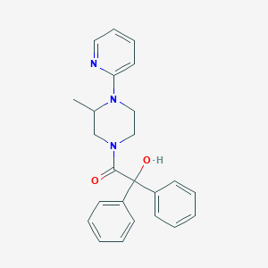 2-Hydroxy-1-(3-methyl-4-pyridin-2-ylpiperazin-1-yl)-2,2-diphenylethanone - 6624-13-1