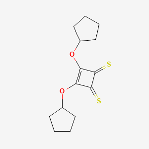 3,4-Bis(cyclopentyloxy)cyclobut-3-ene-1,2-dithione - 