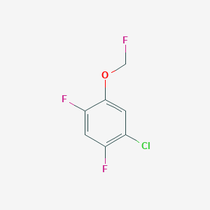 1-Chloro-2,4-difluoro-5-(fluoromethoxy)benzene - 
