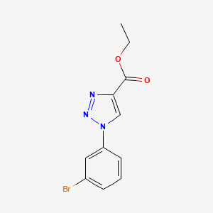 ethyl 1-(3-bromophenyl)-1H-1,2,3-triazole-4-carboxylate - 