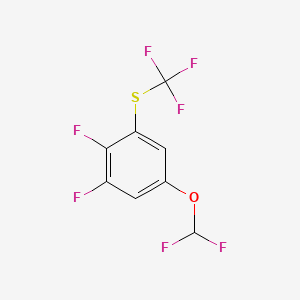 1,2-Difluoro-5-difluoromethoxy-3-(trifluoromethylthio)benzene - 