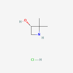 (3S)-2,2-dimethylazetidin-3-ol;hydrochloride - 