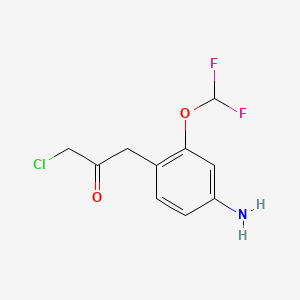 1-(4-Amino-2-(difluoromethoxy)phenyl)-3-chloropropan-2-one - 