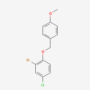 2-Bromo-4-chloro-1-((4-methoxybenzyl)oxy)benzene - 