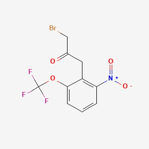 1-Bromo-3-(2-nitro-6-(trifluoromethoxy)phenyl)propan-2-one - 