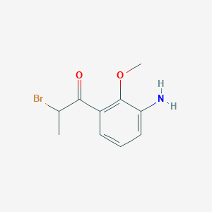 1-(3-Amino-2-methoxyphenyl)-2-bromopropan-1-one - 