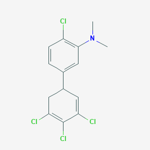 [2-Chloro-5-(3,4,5-trichlorocyclohexa-2,4-dienyl)-phenyl]-dimethyl-amine - 
