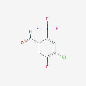 4-Chloro-5-fluoro-2-(trifluoromethyl)benzaldehyde - 