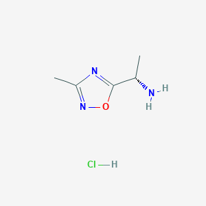 (S)-1-(3-Methyl-1,2,4-oxadiazol-5-YL)ethan-1-amine hydrochloride - 