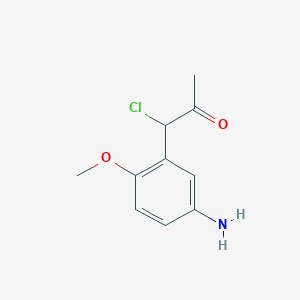 1-(5-Amino-2-methoxyphenyl)-1-chloropropan-2-one - 