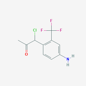 1-(4-Amino-2-(trifluoromethyl)phenyl)-1-chloropropan-2-one - 