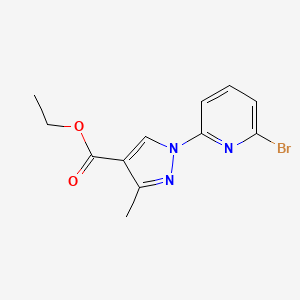 1-(6-Bromo-pyridin-2-YL)-3-methyl-1H-pyrazole-4-carboxylic acid ethyl ester - 