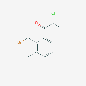 1-(2-(Bromomethyl)-3-ethylphenyl)-2-chloropropan-1-one - 
