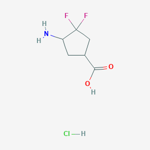 4-Amino-3,3-difluorocyclopentanecarboxylic acid hcl - 