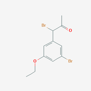 1-Bromo-1-(3-bromo-5-ethoxyphenyl)propan-2-one - 