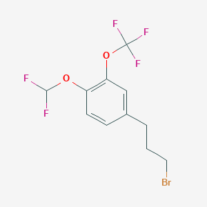 1-(3-Bromopropyl)-4-(difluoromethoxy)-3-(trifluoromethoxy)benzene - 