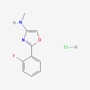 2-(2-fluorophenyl)-N-methyl-1,3-oxazol-4-amine;hydrochloride - 