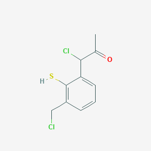 1-Chloro-1-(3-(chloromethyl)-2-mercaptophenyl)propan-2-one - 