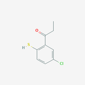 1-(5-Chloro-2-mercaptophenyl)propan-1-one - 
