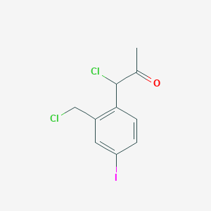 1-Chloro-1-(2-(chloromethyl)-4-iodophenyl)propan-2-one - 