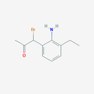 1-(2-Amino-3-ethylphenyl)-1-bromopropan-2-one - 