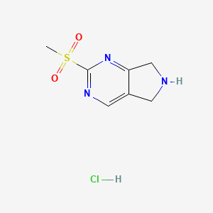 2-Methanesulfonyl-6,7-dihydro-5H-pyrrolo[3,4-d]pyrimidine HCl - 