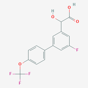 (5-Fluoro-4'-(trifluoromethoxy)biphenyl-3-yl)-hydroxyacetic acid - 