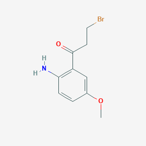 1-(2-Amino-5-methoxyphenyl)-3-bromopropan-1-one - 