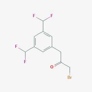 1-(3,5-Bis(difluoromethyl)phenyl)-3-bromopropan-2-one - 
