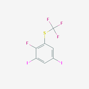 1,5-Diiodo-2-fluoro-3-(trifluoromethylthio)benzene - 