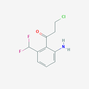 1-(2-Amino-6-(difluoromethyl)phenyl)-3-chloropropan-1-one - 