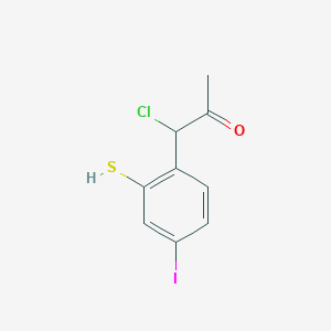 1-Chloro-1-(4-iodo-2-mercaptophenyl)propan-2-one - 