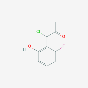 1-Chloro-1-(2-fluoro-6-hydroxyphenyl)propan-2-one - 