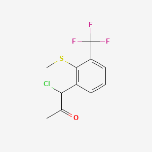 1-Chloro-1-(2-(methylthio)-3-(trifluoromethyl)phenyl)propan-2-one - 