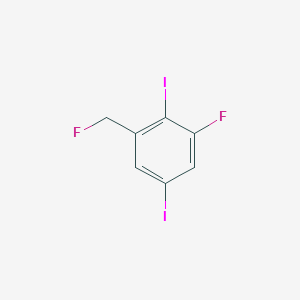 1,4-Diiodo-2-fluoro-6-(fluoromethyl)benzene - 