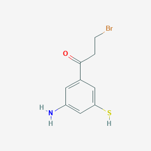 1-(3-Amino-5-mercaptophenyl)-3-bromopropan-1-one - 