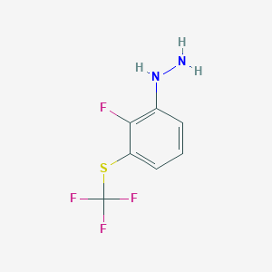 1-(2-Fluoro-3-(trifluoromethylthio)phenyl)hydrazine - 
